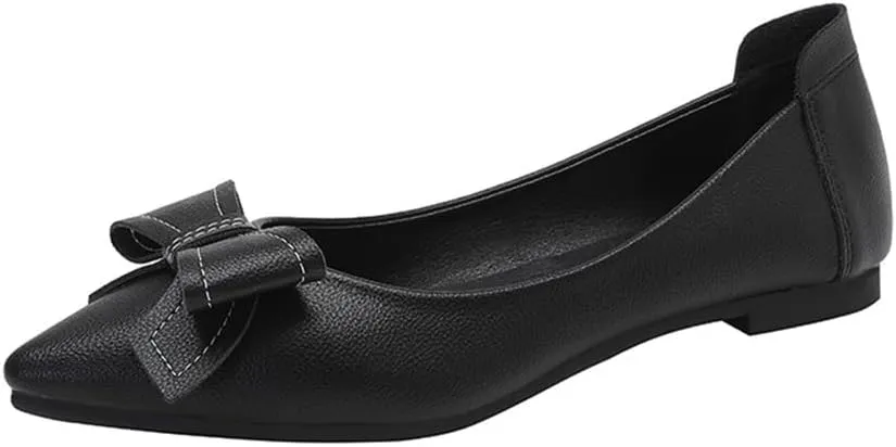 Rojeam Womens Flats Shoes Portable Pumps Ballet Flat Slip-on Ballerina Pumps Shoes Ladies Loafers