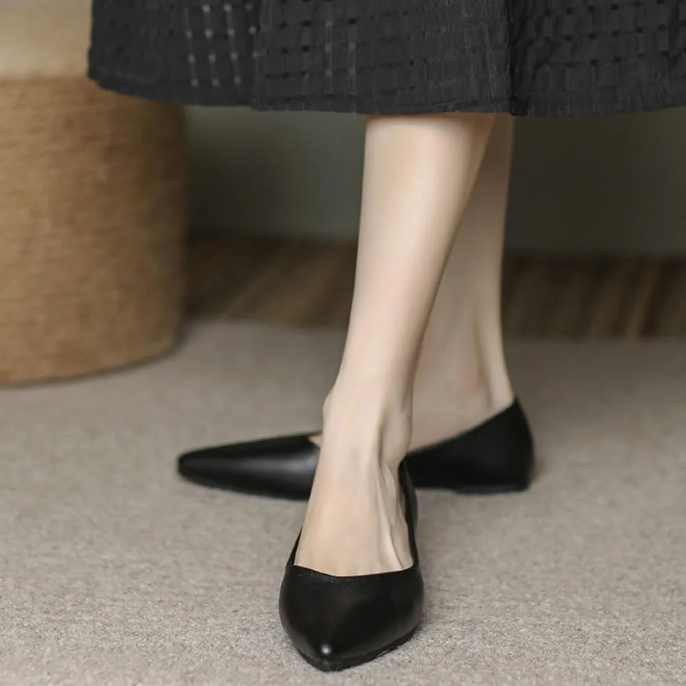 Rojeam Womens Flats Shoes Portable Pumps Ballet Flat Slip-on Ballerina Pumps Shoes Ladies Loafers