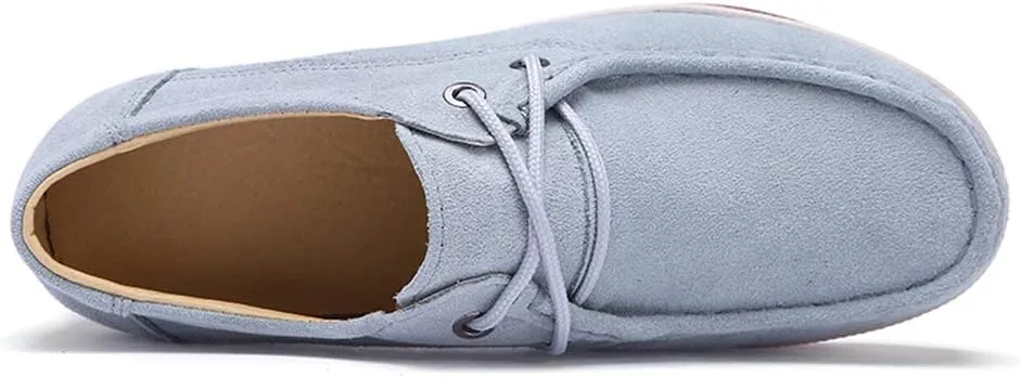 Ruiatoo Womens Slip on Loafers Comfortable Thick Soft Platform Shoes Business Casual Walking Shoes