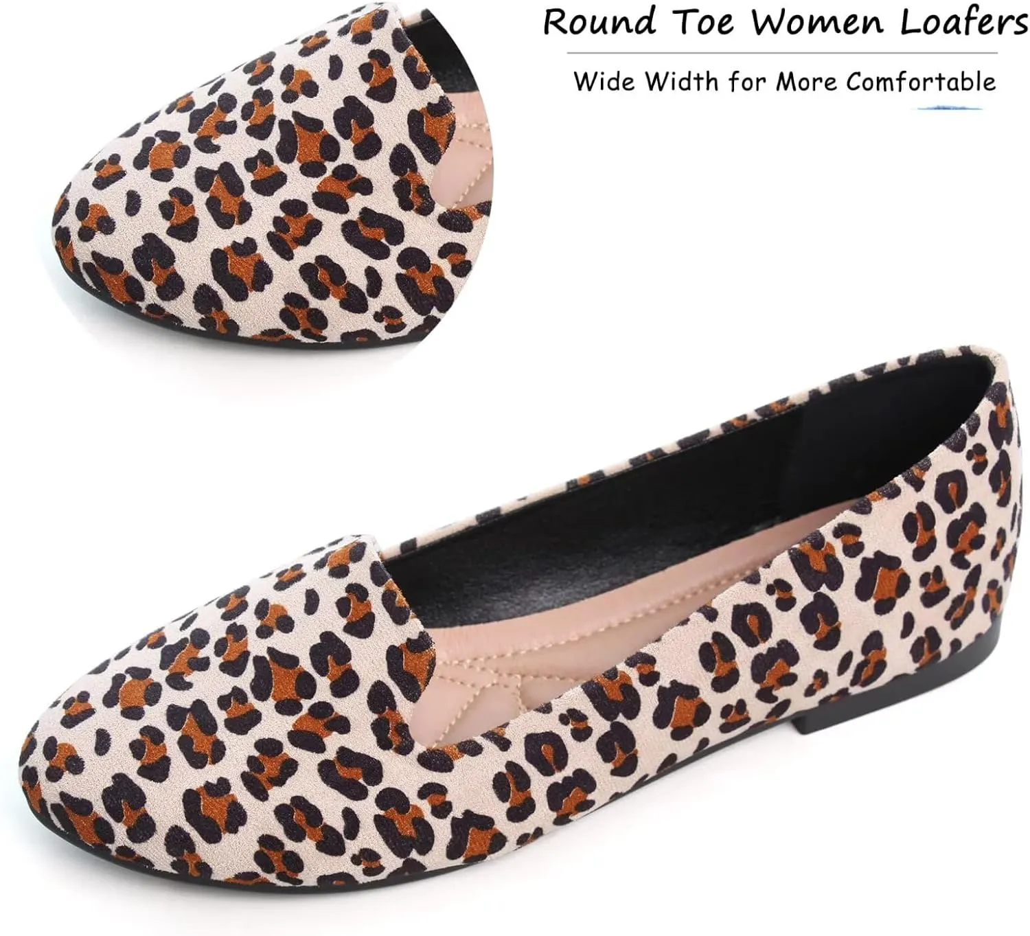 SAILING LU Women Round Toe Flats Comfortable Fashion Ballet Flat Shoes for Women Dressy Slip-ons Loafers