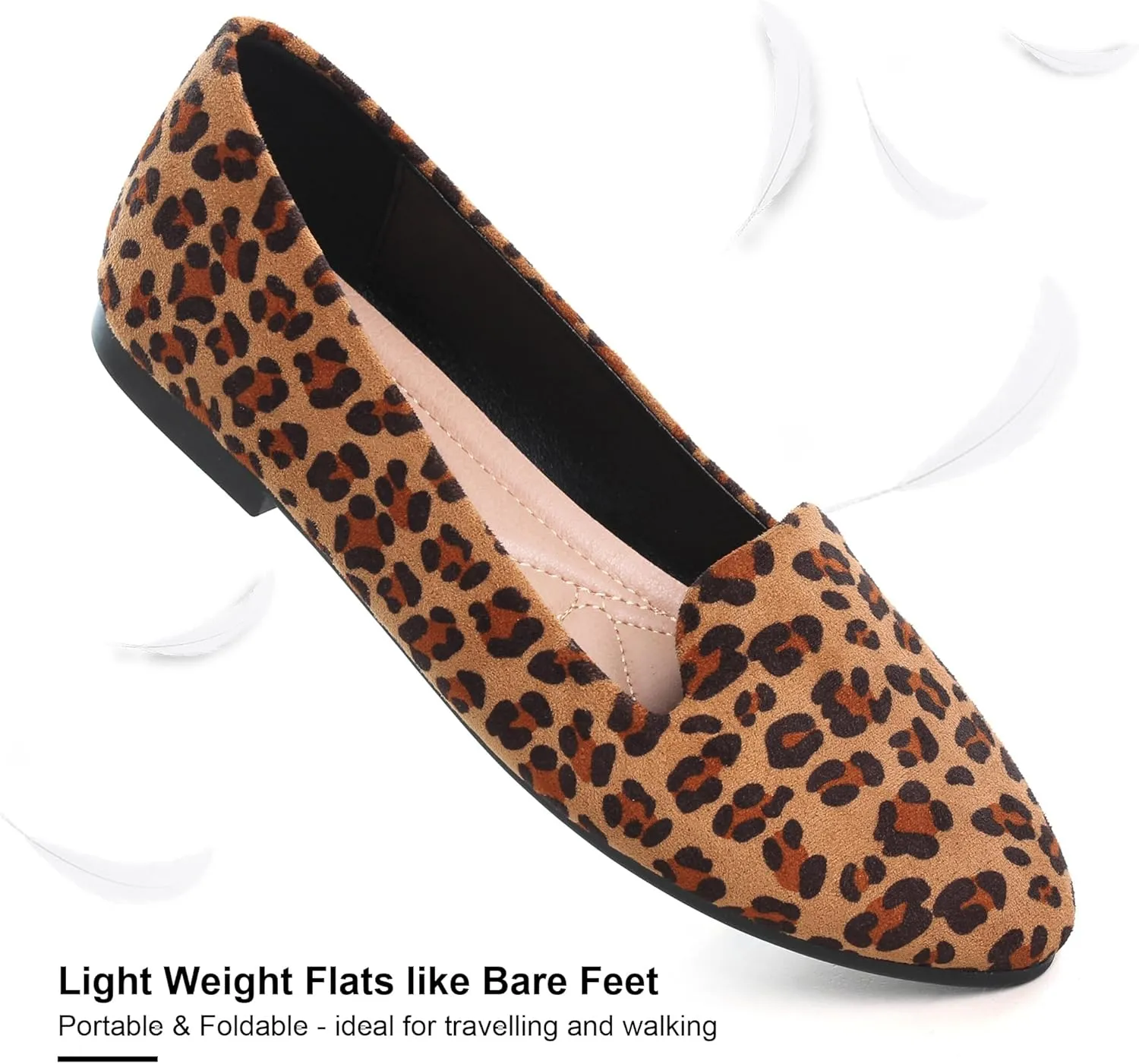 SAILING LU Women Round Toe Flats Comfortable Fashion Ballet Flat Shoes for Women Dressy Slip-ons Loafers