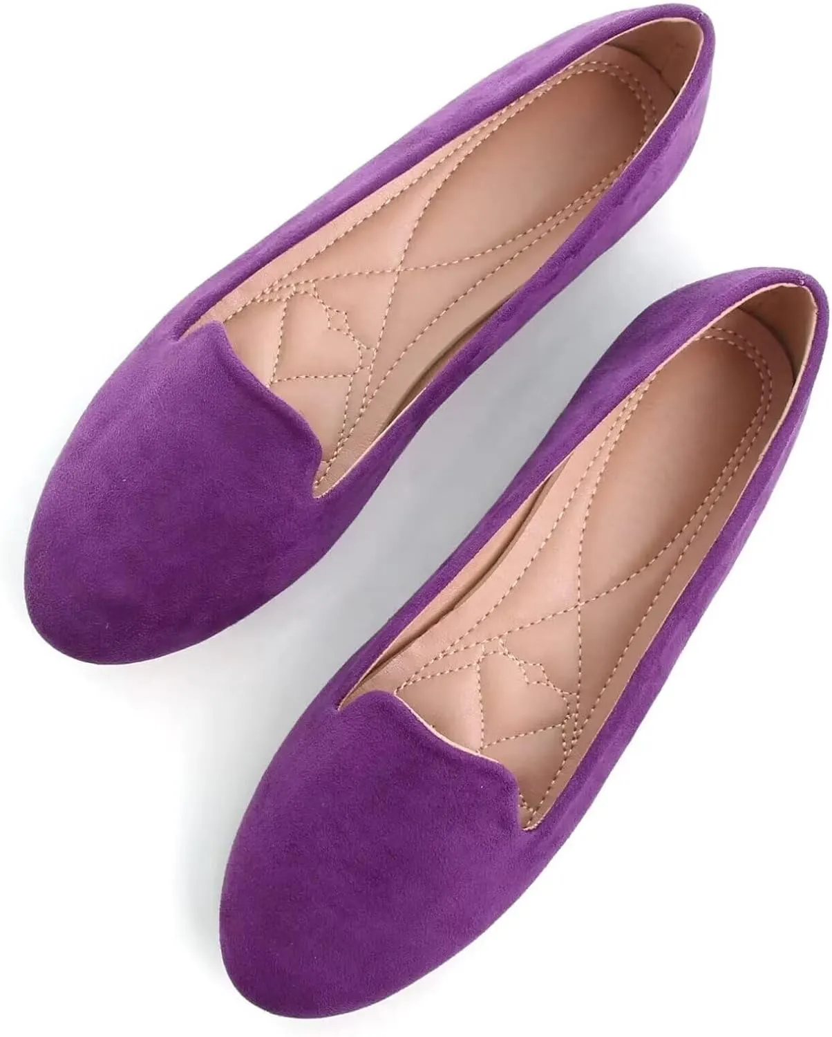 SAILING LU Women Round Toe Flats Comfortable Fashion Ballet Flat Shoes for Women Dressy Slip-ons Loafers