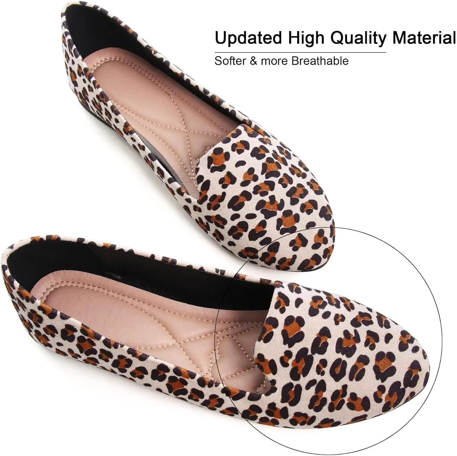 SAILING LU Women Round Toe Flats Comfortable Fashion Ballet Flat Shoes for Women Dressy Slip-ons Loafers