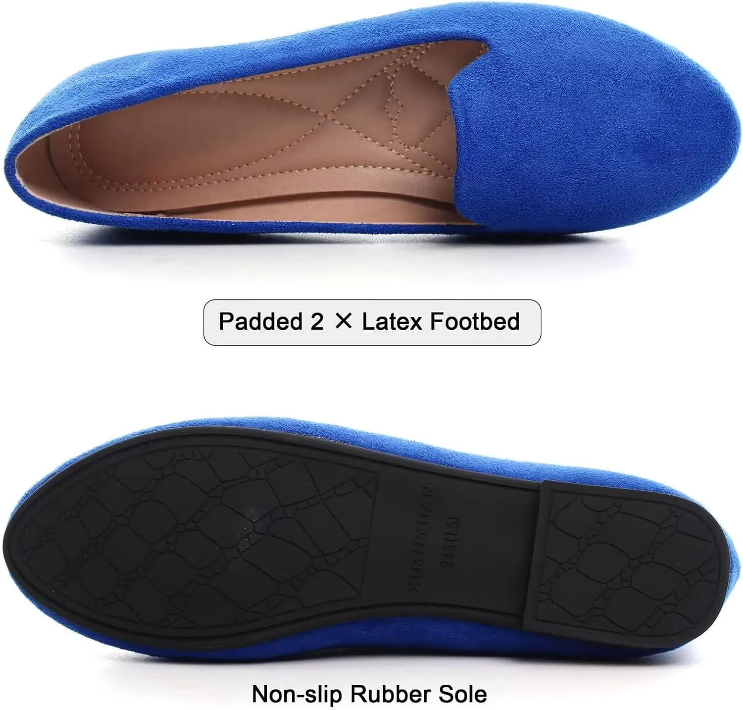 SAILING LU Women Round Toe Flats Comfortable Fashion Ballet Flat Shoes for Women Dressy Slip-ons Loafers