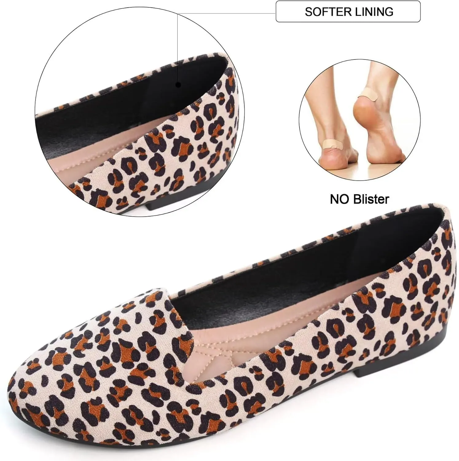 SAILING LU Women Round Toe Flats Comfortable Fashion Ballet Flat Shoes for Women Dressy Slip-ons Loafers