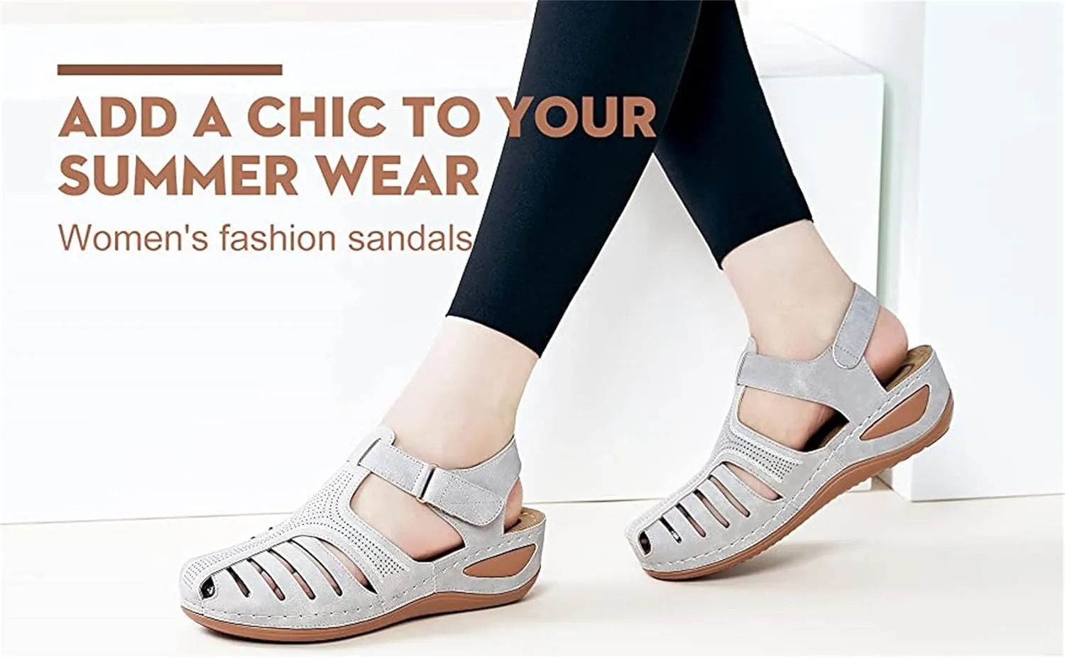 Sandals for Women Casual Summer Beach Wedge Sandals Bohemia Flip-Flop Ankle Strap Causal Comfortable Round Toe Gladiator Outdoor Shoes,Purple,US7/EU38