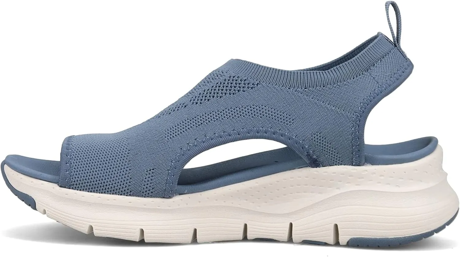 Sandals for Women Casual Summer ​Soft & Comfortable Sandals Washable Slingback Orthopedic Slide Sport Sandals-Mesh Upper Breathable Sandals Adjustable Cross-strap Design,Blue,US10/EU42