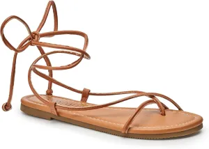 SANDALUP Sandals Women Dressy Strappy Gladiator Dress Summer Lace up Flat Sandals for Women