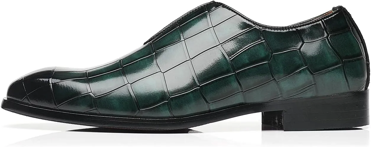 Santimon Mens Loafer Shoes Slip On Dress Casual Shoes Driving Prom Party Wedding Business Smoking Slippers