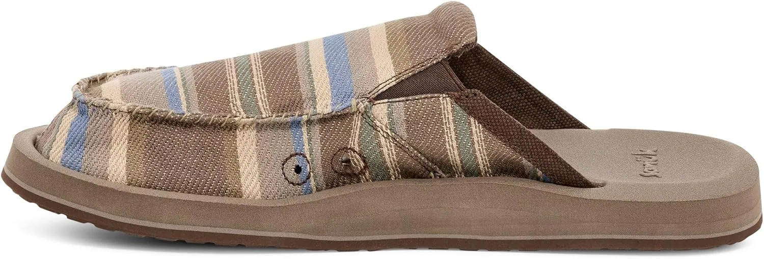 Sanuk Mens You Got My Back Blanket Loafers | Mens Shoes | Slip On Shoes for Men | Men's Slip-on Loafers | Memory Foam Footbed