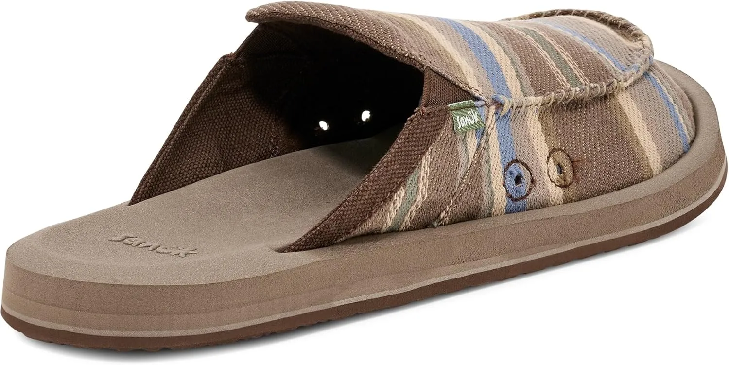 Sanuk Mens You Got My Back Blanket Loafers | Mens Shoes | Slip On Shoes for Men | Men's Slip-on Loafers | Memory Foam Footbed