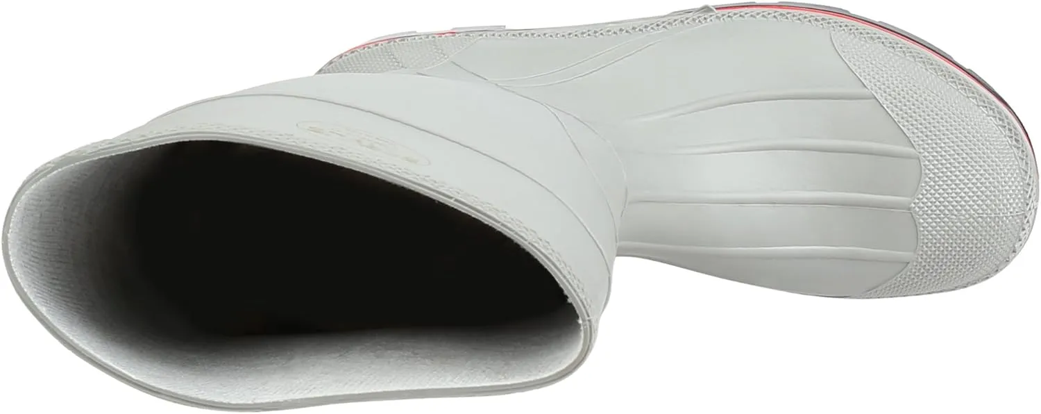 Servus MAX 15" PVC Chemical-Resistant Soft Toe Men's Work Boots, Gray, Red & Black (75122), Size 7