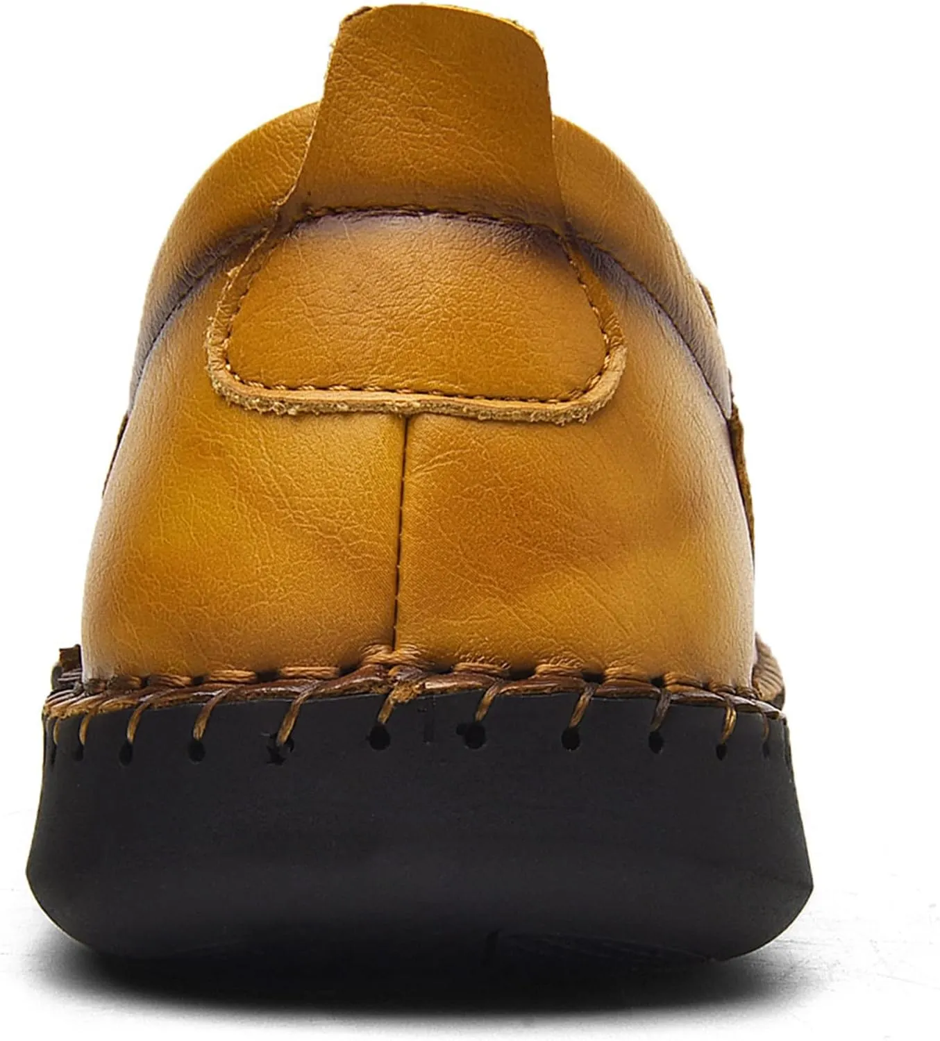 Shaire Men's Casual Leather Slip on Shoes, Breathable Comfortable Walking Shoes for Men