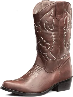 SheSole Cowboy Boots for Women Wide Calf Cowgirl Boots Western Boots Pointed Toe