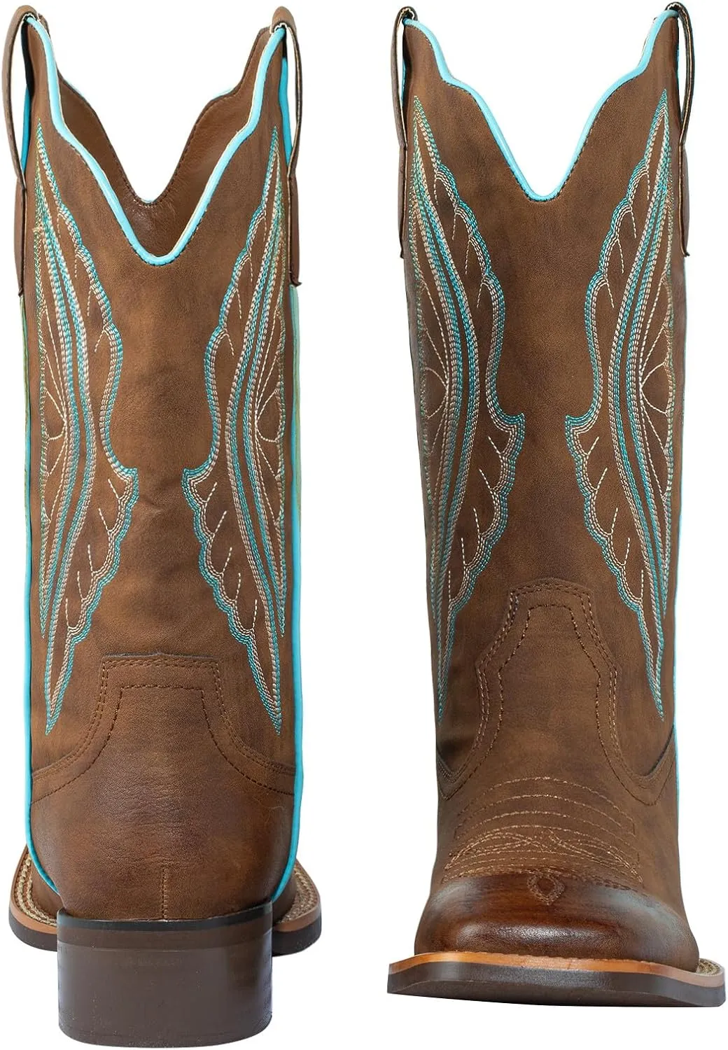 SheSole Square Toe Cowboy Boots For Women Wide Calf Ladies Fashion Western Cowgirl Boots