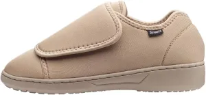 Silvert's Adaptive Clothing & Footwear Women’s Ultra Comfort Flex Neoprene Extra Wide Shoes for Seniors - Beige 11