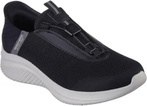 Skechers Men's Ultra Flex 3.0 Finnik Slip-Ins Black/Gray Low Top Sneaker Shoes 10