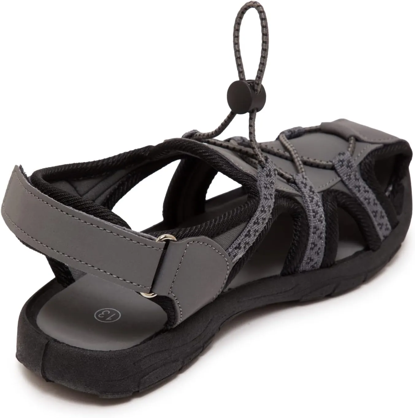 Skysole Boys Water Shoes, Rugged Closed Toe Back Strap Amphibian Sandals for Beach, Hiking & Outdoor Sports - Patterned/Solid