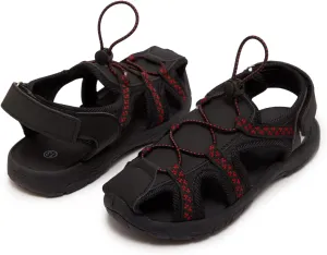 Skysole Boys Water Shoes, Rugged Closed Toe Back Strap Amphibian Sandals for Beach, Hiking & Outdoor Sports - Patterned/Solid
