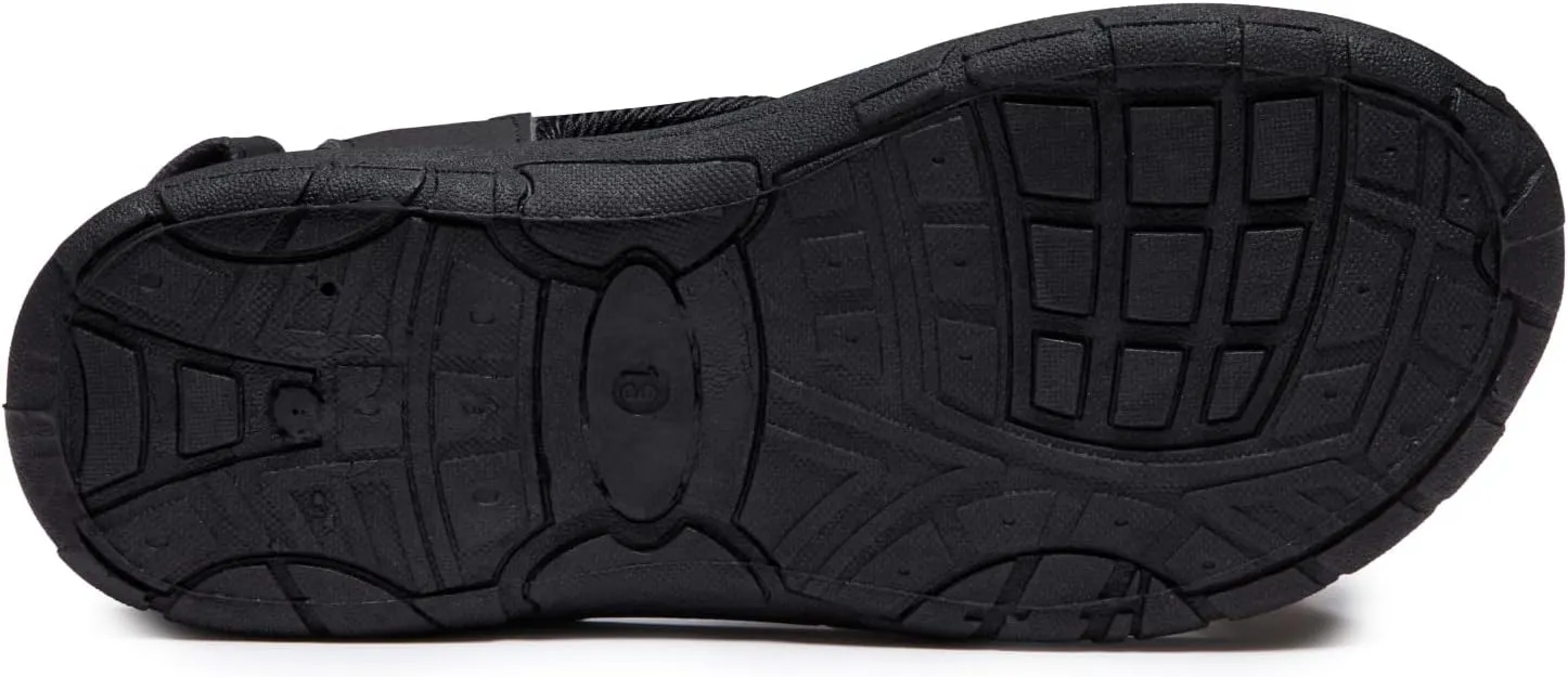 Skysole Boys Water Shoes, Rugged Closed Toe Back Strap Amphibian Sandals for Beach, Hiking & Outdoor Sports - Patterned/Solid