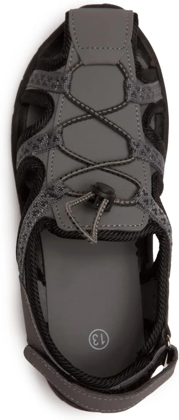 Skysole Boys Water Shoes, Rugged Closed Toe Back Strap Amphibian Sandals for Beach, Hiking & Outdoor Sports - Patterned/Solid