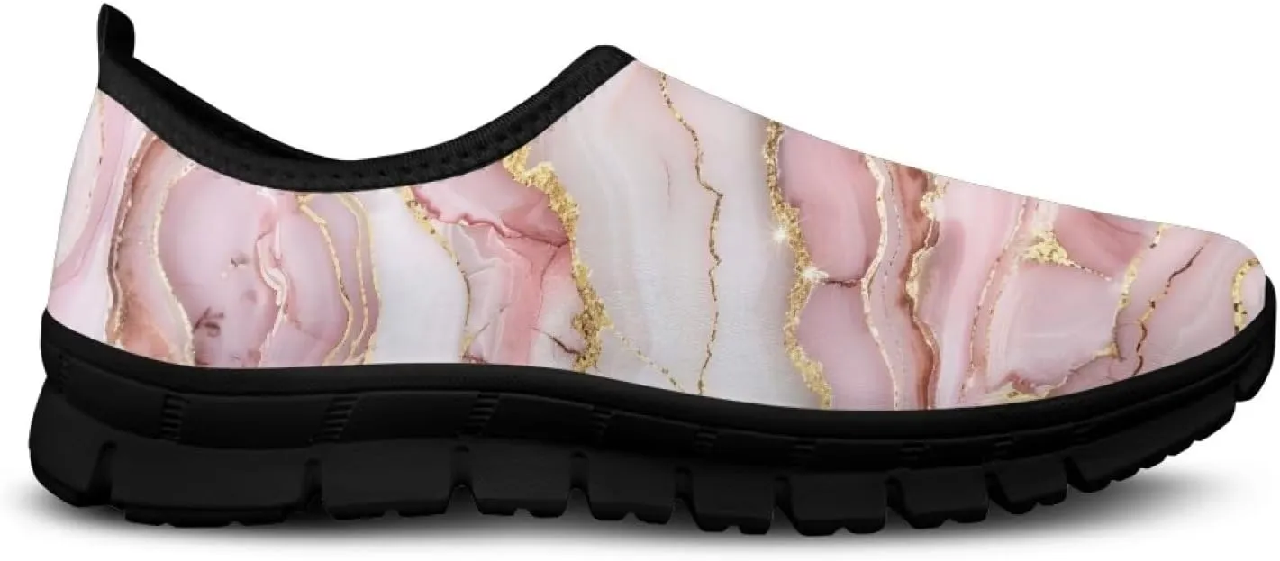 Slip On Walking Shoes Non Slip Breathable Workout Shoes Lightweight Gym Sneakers for Women
