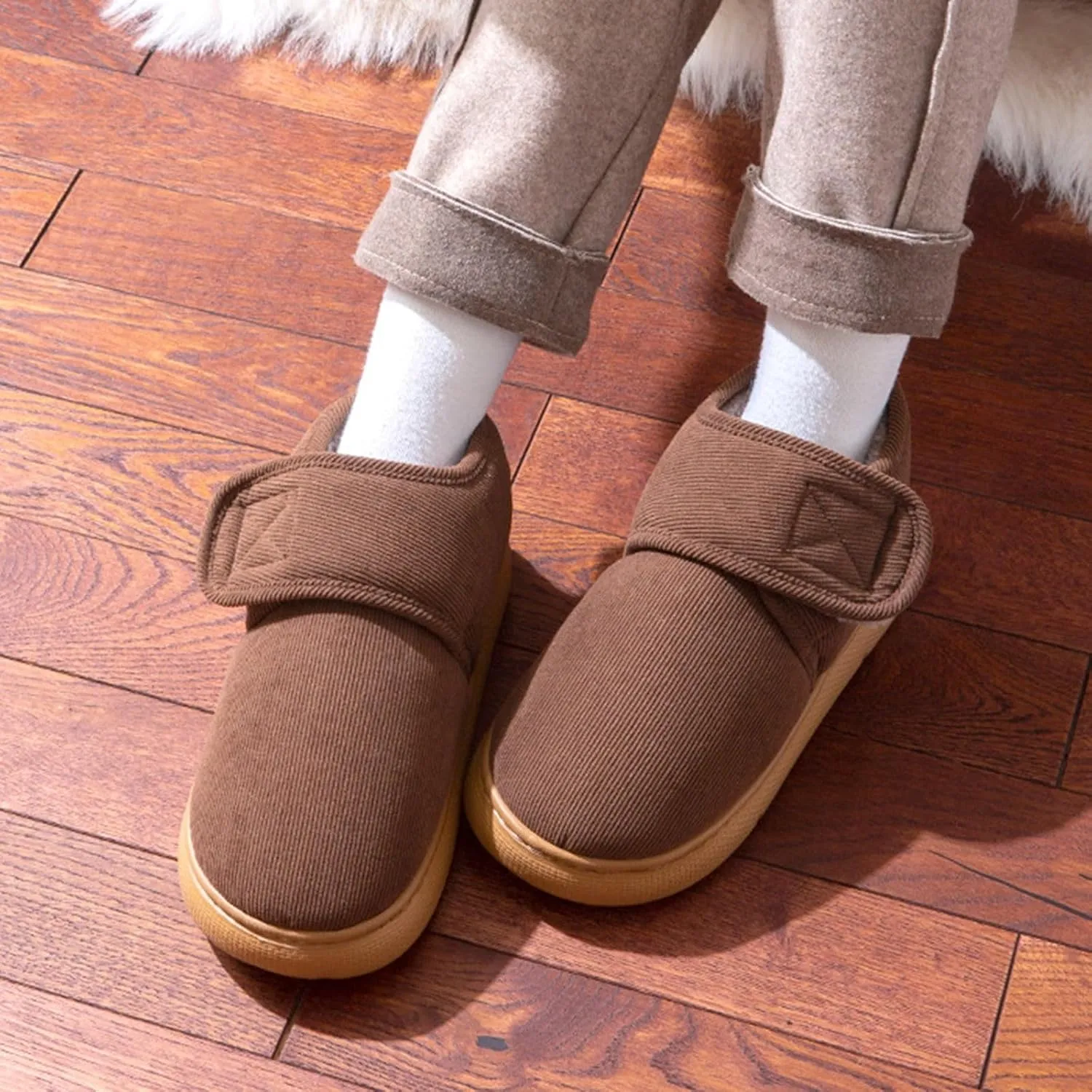 Slippers for Women Indoor Winter Boots for Toddler Soft Warm Faux Fur Snow Boots for Girl Plush Black Snow Boots