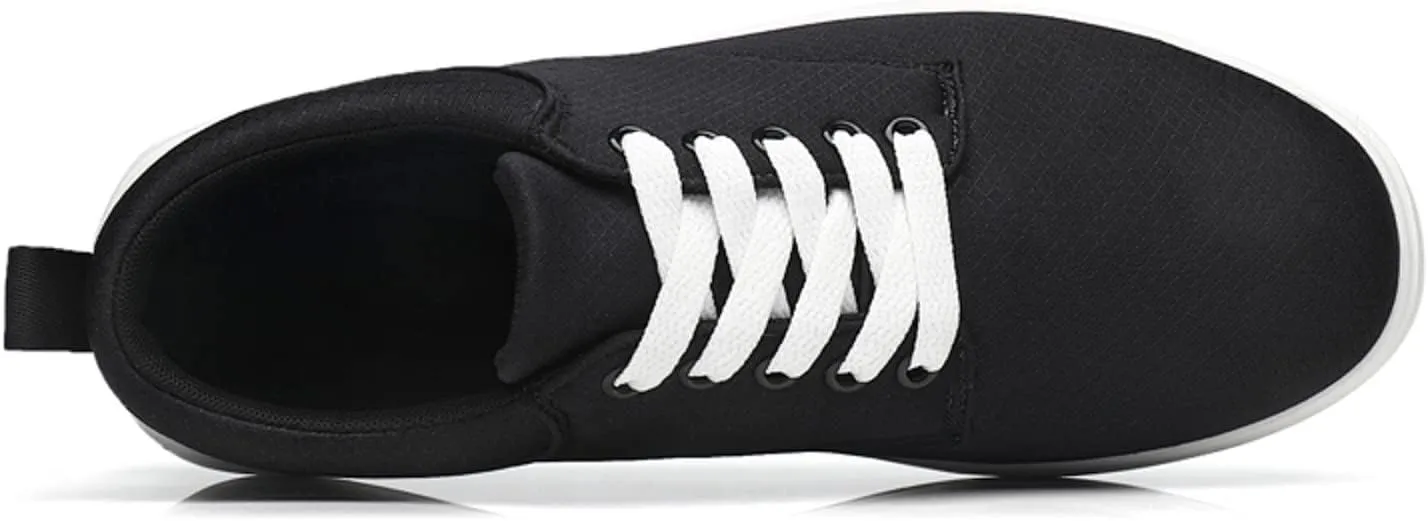 Sneakers Business Breathable Men Casual Shoes Fashionable and Simple Solid Color Thick Bottomed Flat Bottomed