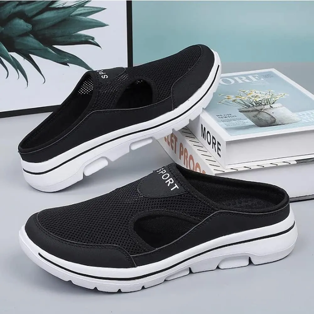 soputry Men's Comfort Breathable Support Sports Sandals, Outdoor Casual Non Slip Orthopedic Sneakers Walking Slip on Shoes