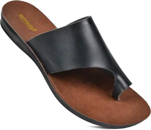 Split Toe Strap Man-Made Leather Ladies Cute Slides Outdoor Travel Dressy Flats Comfortable Walking Casual Summer Sandals for Women Fashion Footwear