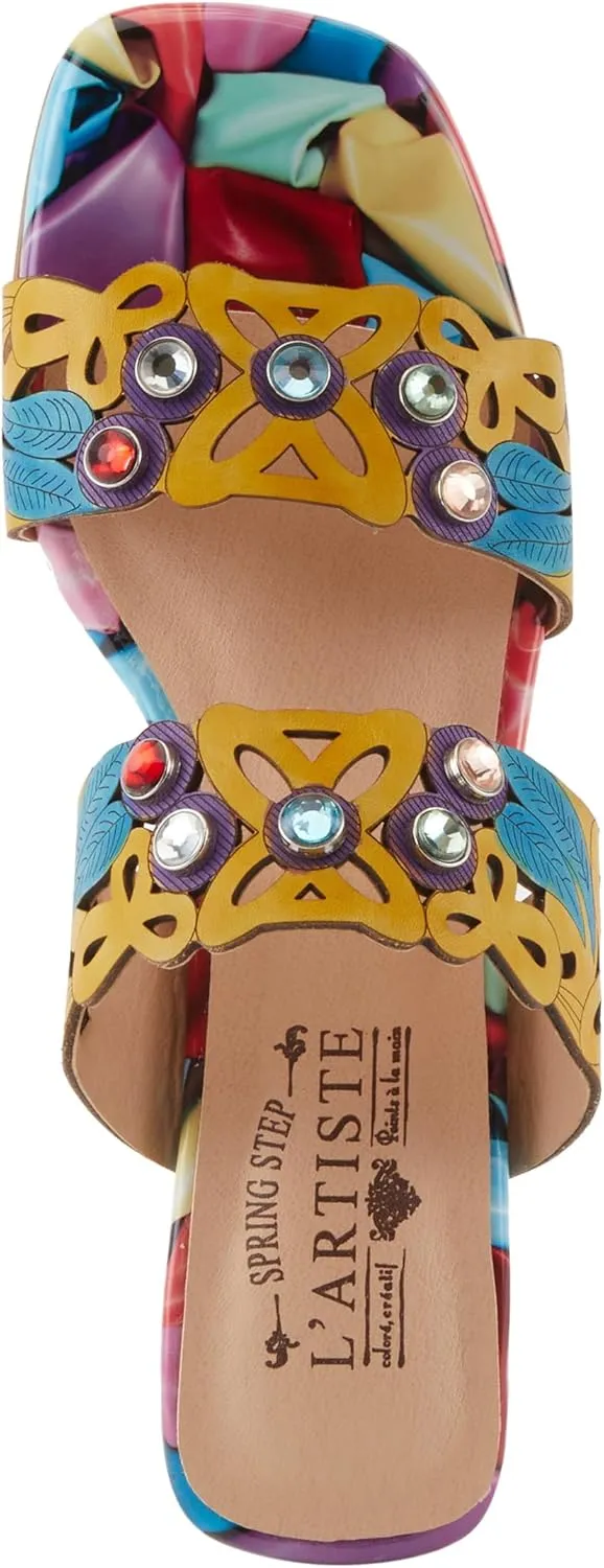 Spring Step L'Artiste Women's DREAMY Jewel Heel Sandals - Starry-Eyed Elegance and Unmatched Craftsmanship