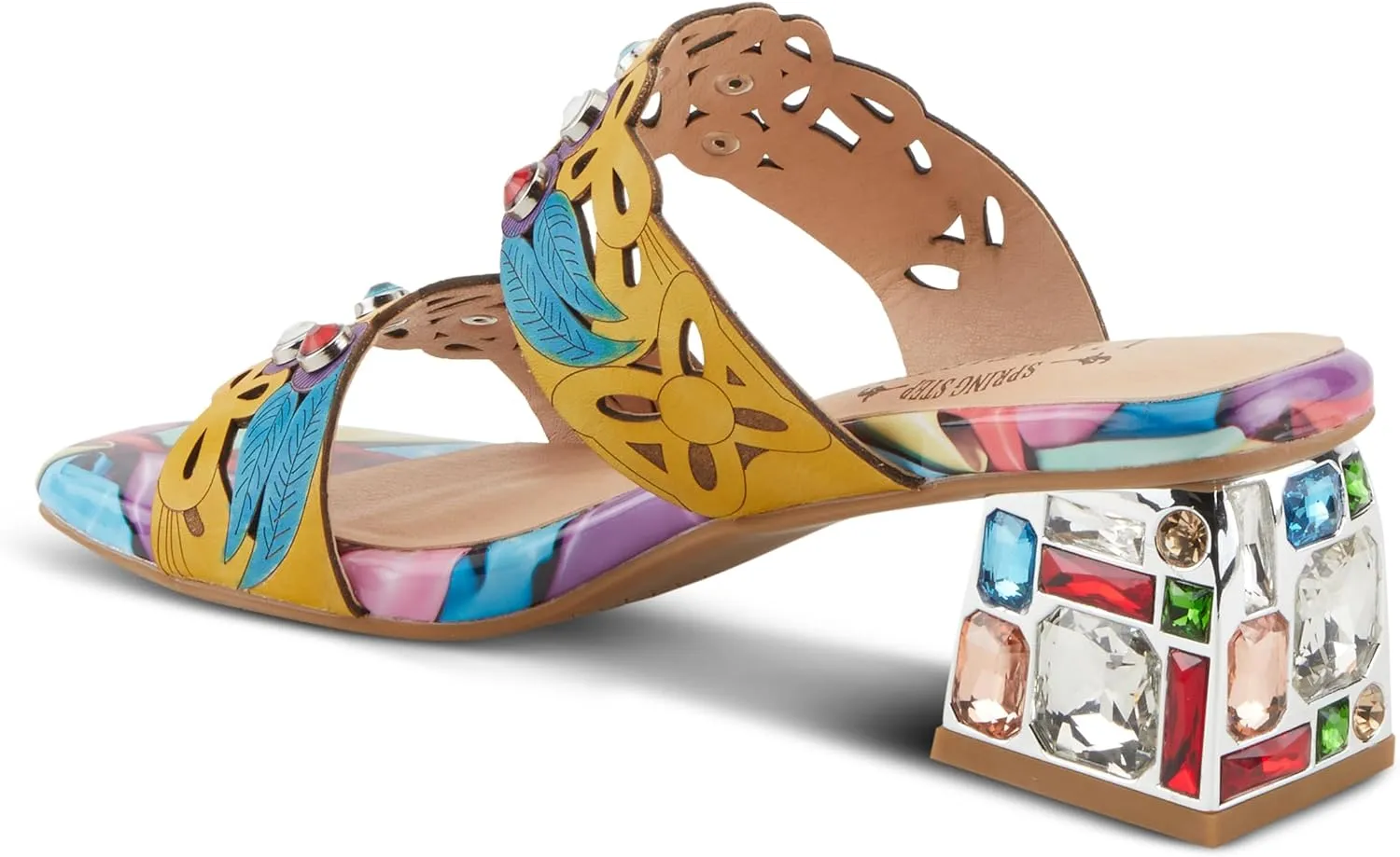 Spring Step L'Artiste Women's DREAMY Jewel Heel Sandals - Starry-Eyed Elegance and Unmatched Craftsmanship