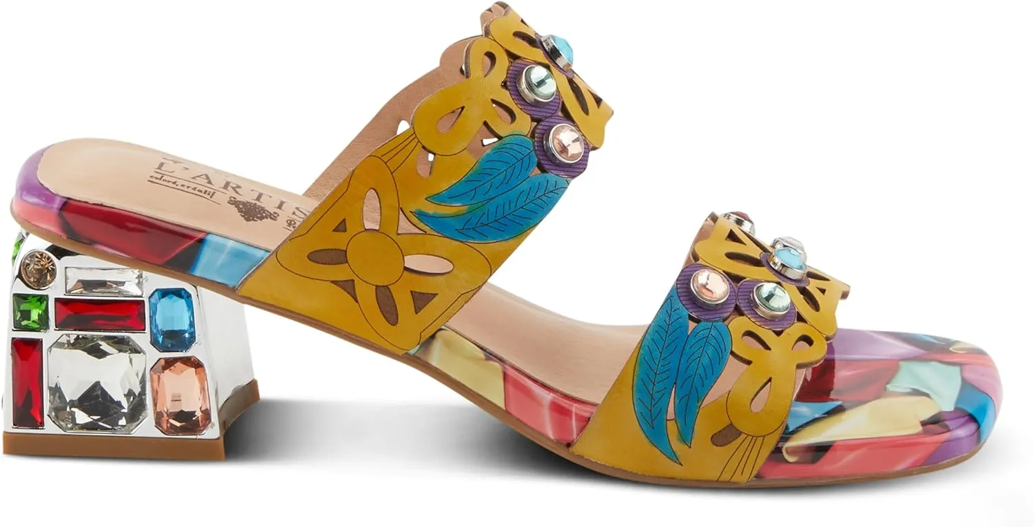 Spring Step L'Artiste Women's DREAMY Jewel Heel Sandals - Starry-Eyed Elegance and Unmatched Craftsmanship