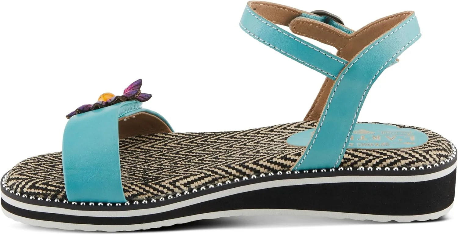 Spring Step L'Artiste Women's Tilton - Casual-Chic Hand-Painted Floral Sandals