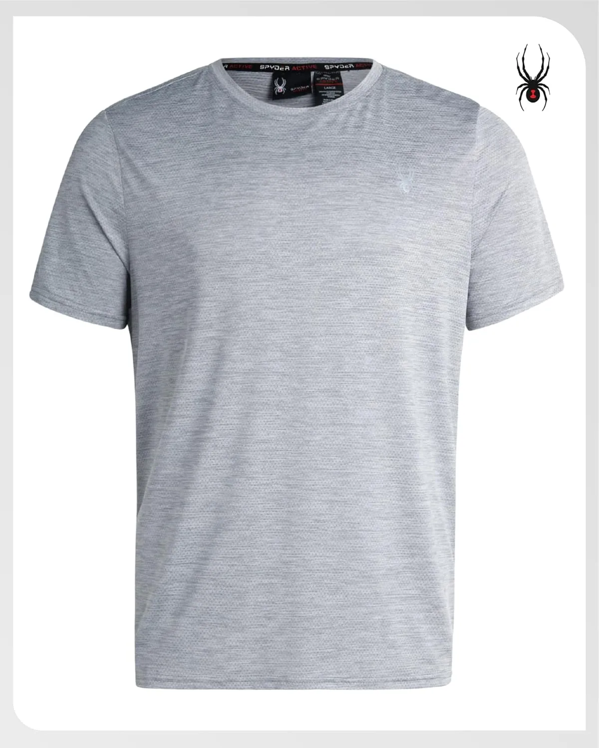 Spyder Men's Athletic T-Shirt - Active Performance Sports Tee - Dry Fit Short Sleeve Shirt (S-XL)