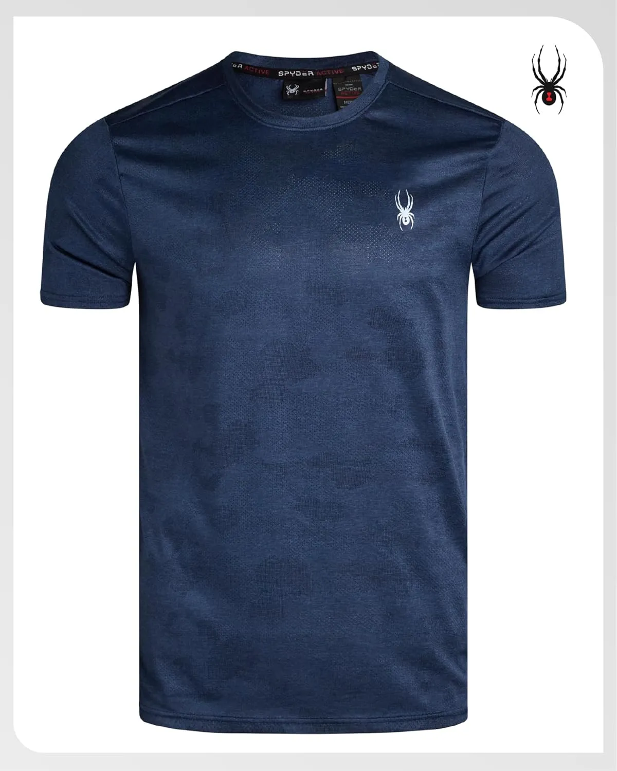 Spyder Men's Athletic T-Shirt - Active Performance Sports Tee - Dry Fit Short Sleeve Shirt (S-XL)
