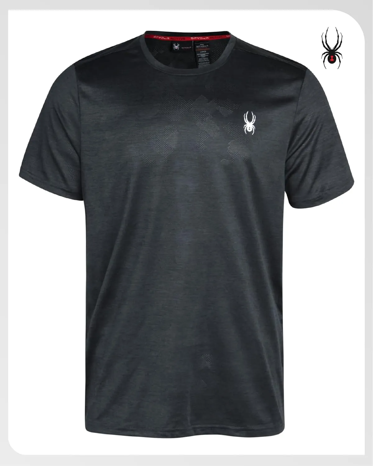 Spyder Men's Athletic T-Shirt - Active Performance Sports Tee - Dry Fit Short Sleeve Shirt (S-XL)