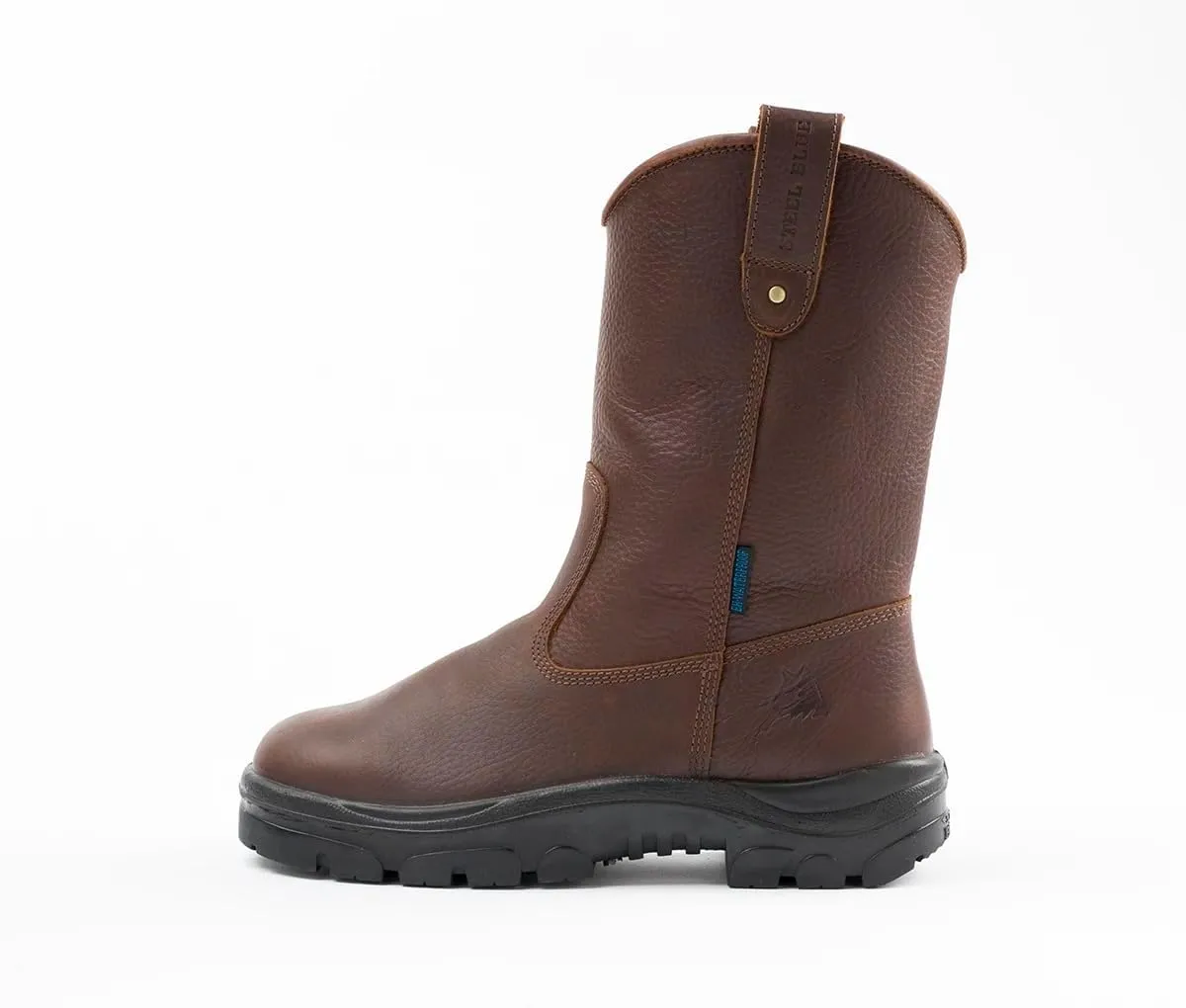 STEEL BLUE 100% COMFORT Heeler Soft Toe Work Boots, Oak