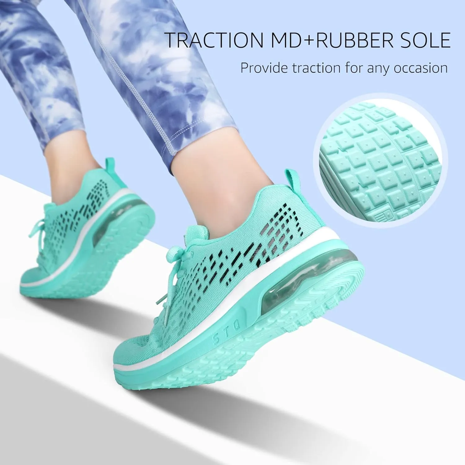 STQ Womens Air Running Shoes Non Slip Athletic Tennis Walking Workout Sneakers