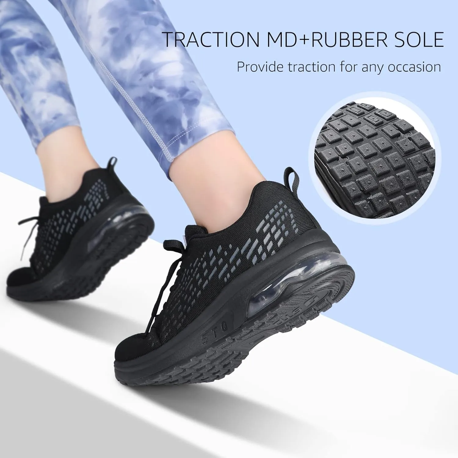 STQ Womens Air Running Shoes Non Slip Athletic Tennis Walking Workout Sneakers