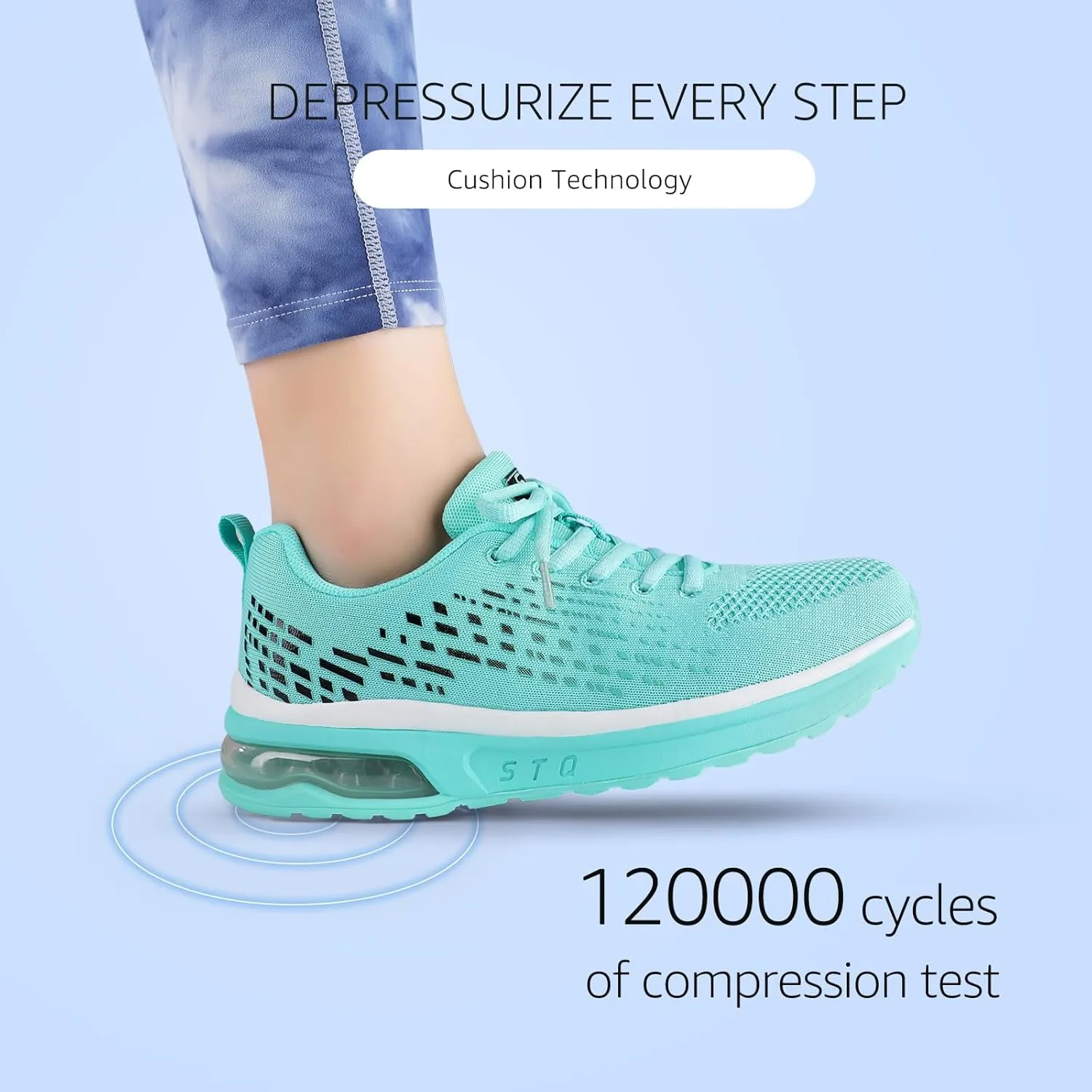 STQ Womens Air Running Shoes Non Slip Athletic Tennis Walking Workout Sneakers