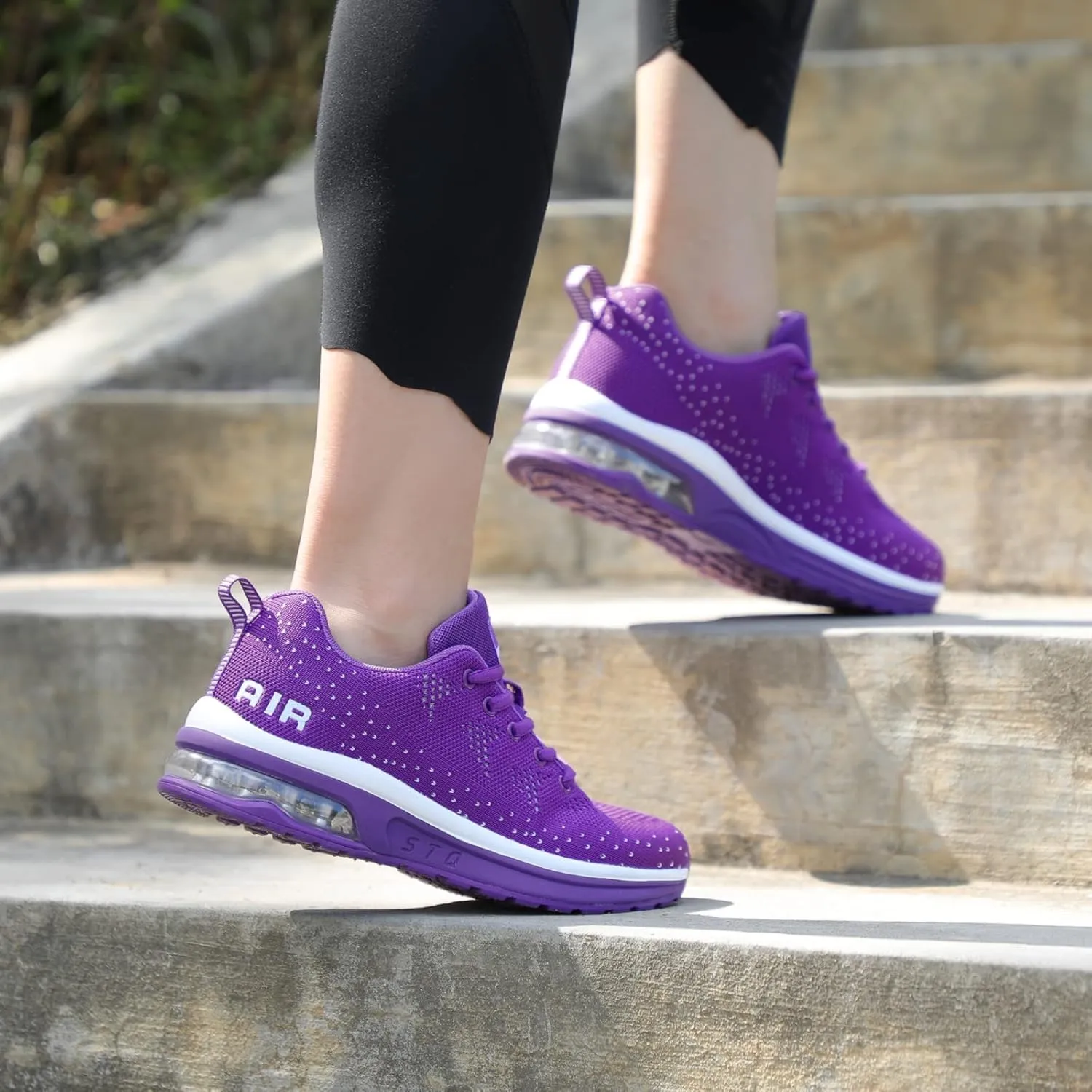 STQ Women's Running Shoes Lightweight Non Slip Walking Tennis Shoes Athletic Workout Gym Cross Training Sneakers