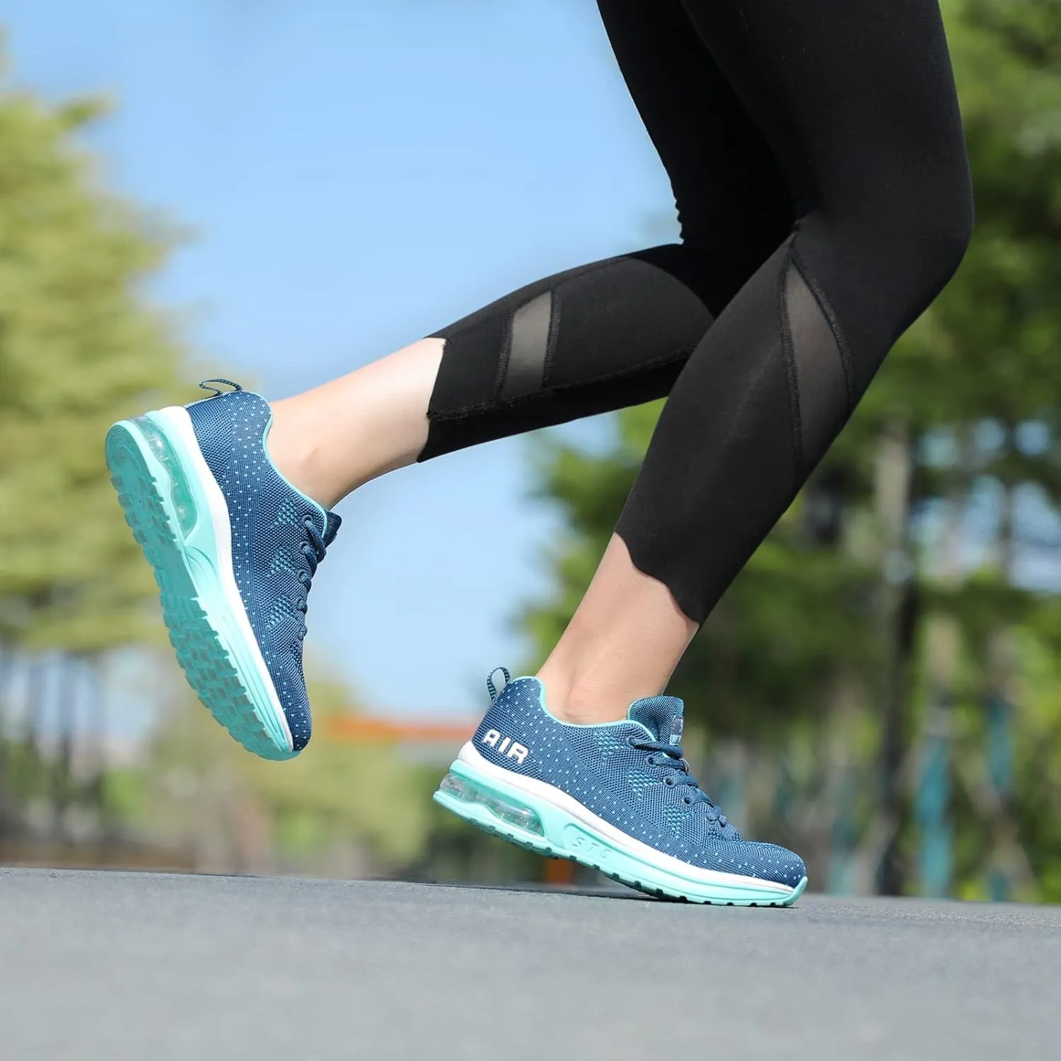 STQ Women's Running Shoes Lightweight Non Slip Walking Tennis Shoes Athletic Workout Gym Cross Training Sneakers