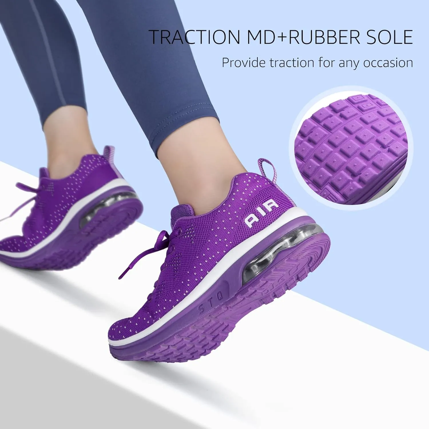 STQ Women's Running Shoes Lightweight Non Slip Walking Tennis Shoes Athletic Workout Gym Cross Training Sneakers