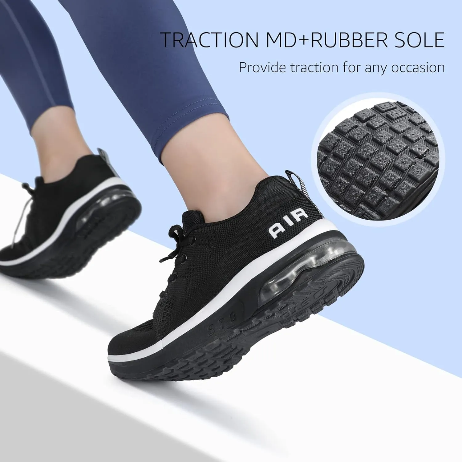 STQ Women's Running Shoes Lightweight Non Slip Walking Tennis Shoes Athletic Workout Gym Cross Training Sneakers
