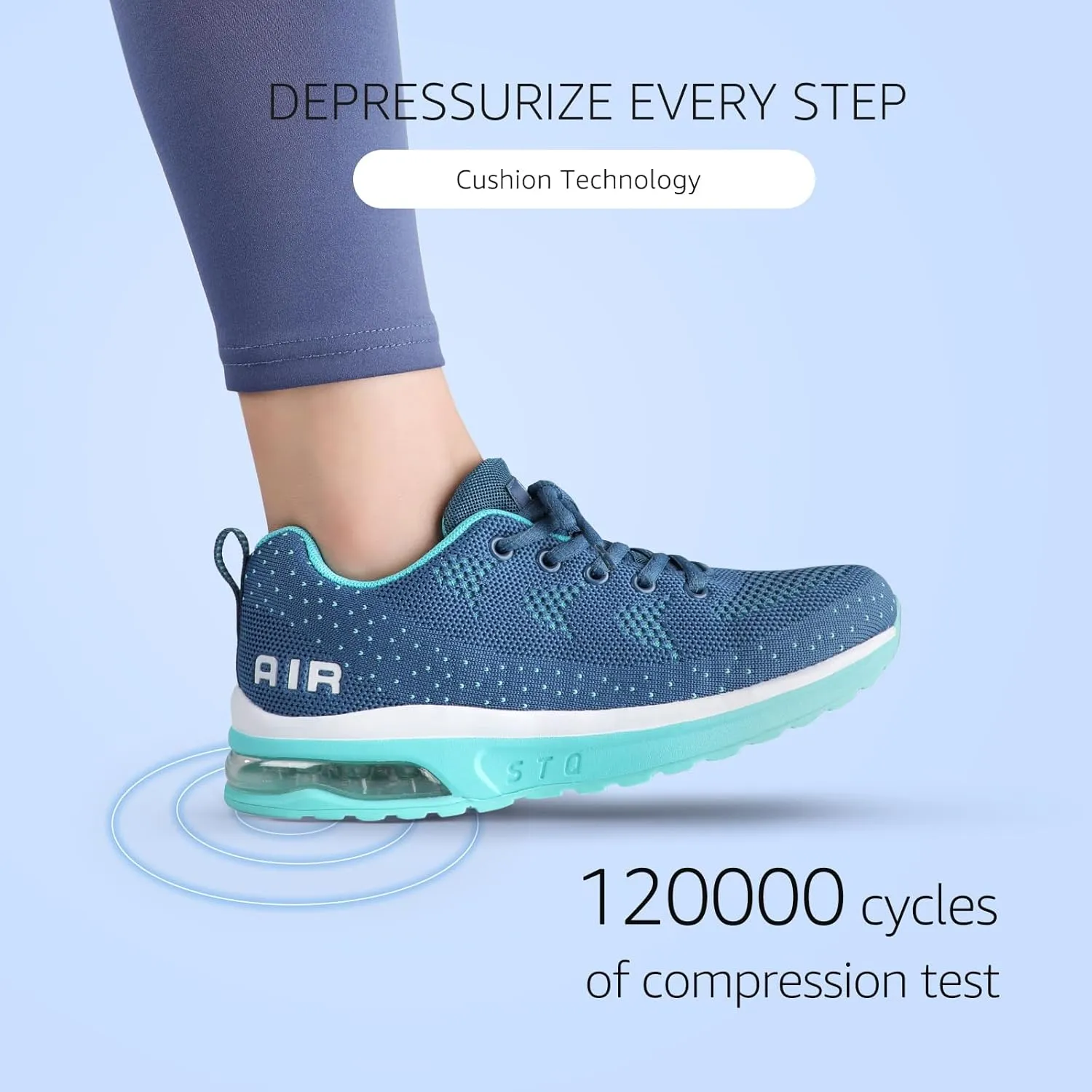 STQ Women's Running Shoes Lightweight Non Slip Walking Tennis Shoes Athletic Workout Gym Cross Training Sneakers