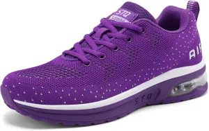STQ Women's Running Shoes Lightweight Non Slip Walking Tennis Shoes Athletic Workout Gym Cross Training Sneakers