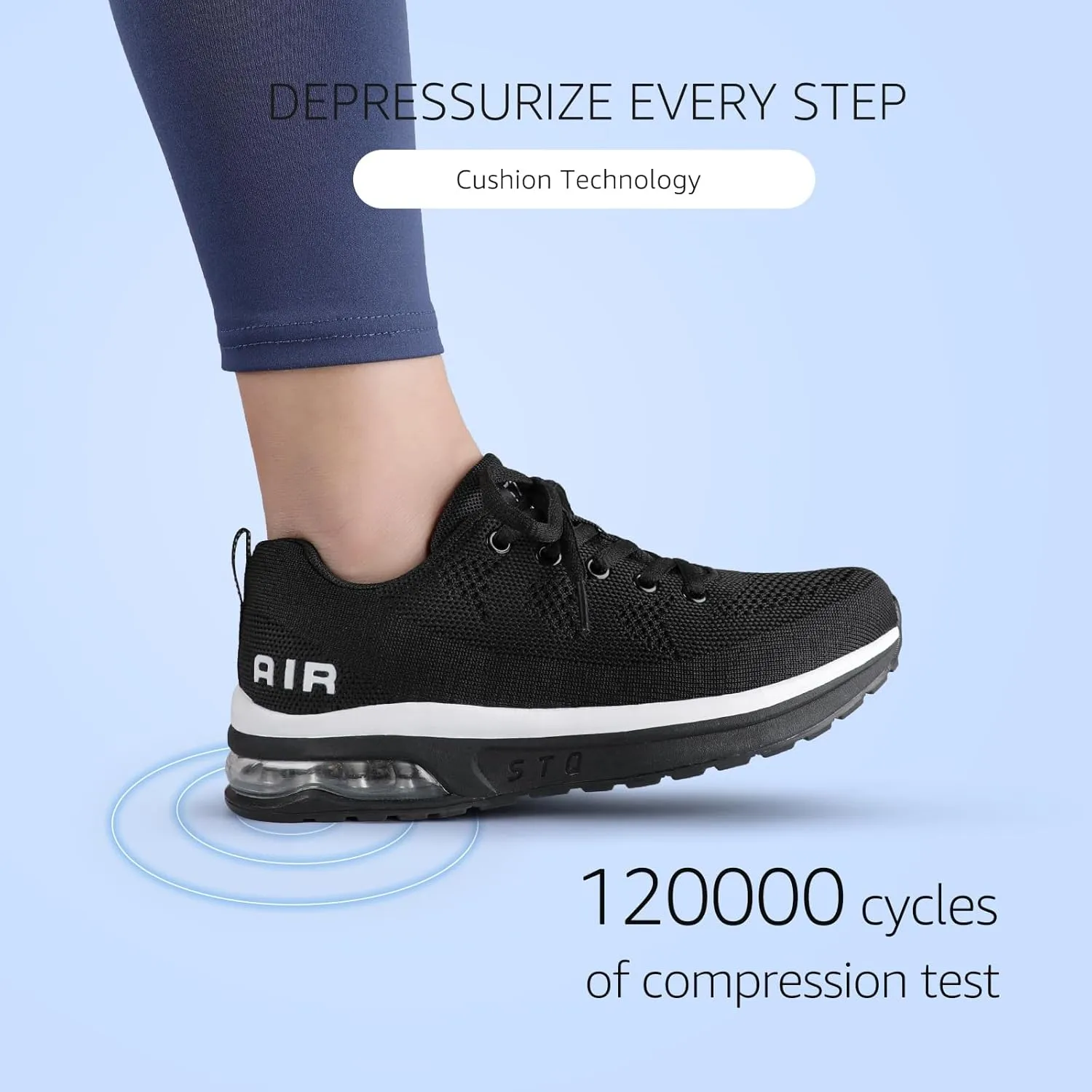 STQ Women's Running Shoes Lightweight Non Slip Walking Tennis Shoes Athletic Workout Gym Cross Training Sneakers