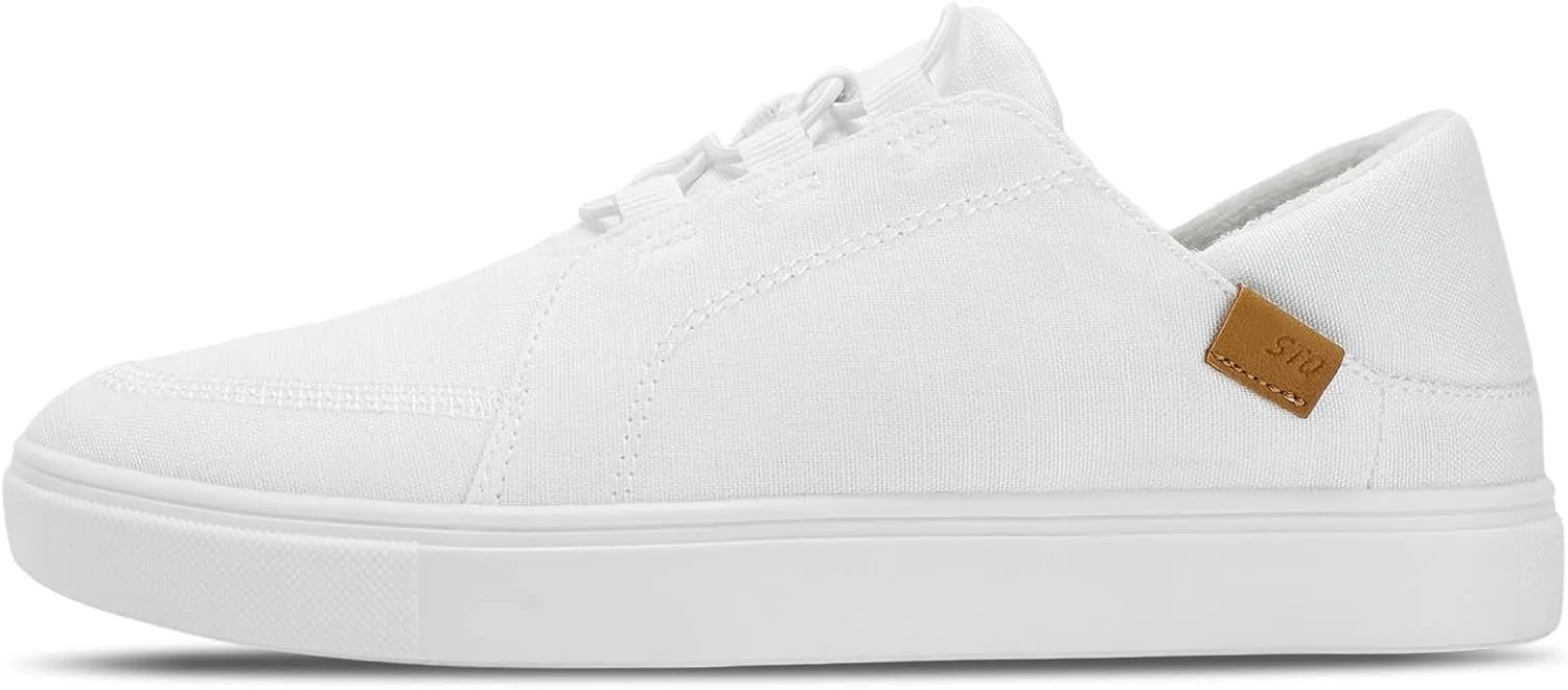 STQ Womens Slip On Casual Shoes for Women | Lightweight Canvas Sneakers | Memory Foam Loafers Shoes