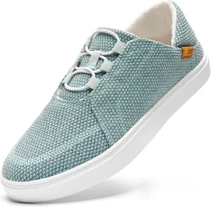 STQ Womens Slip On Casual Shoes for Women | Lightweight Canvas Sneakers | Memory Foam Loafers Shoes